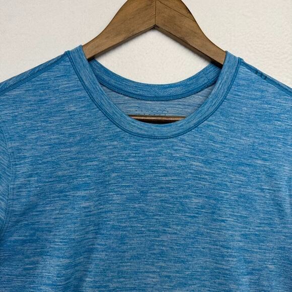 Lululemon Shirt men's Small Blue Vented Lightweight Training Running Workout Gym - Picture 1 of 8